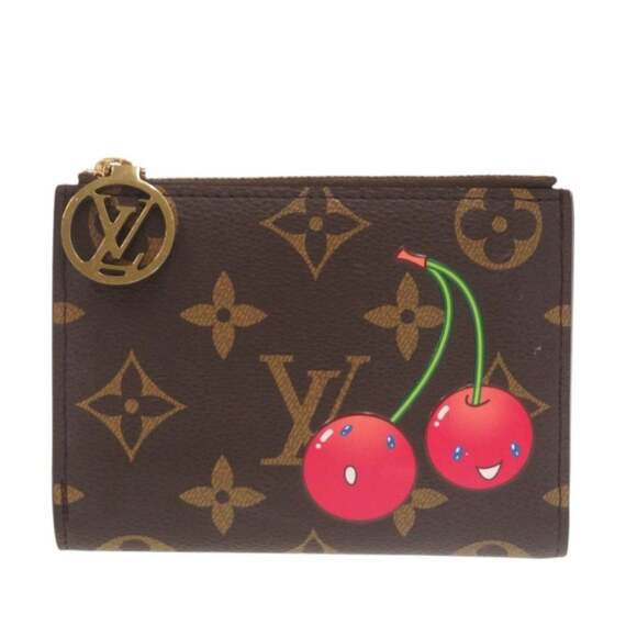Louis Vuitton LV×TM Portefeuille Lisa Cherry by Takashi Murakami M13420 Monog...